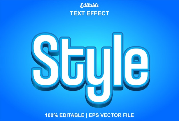 Style text effect with 3d texture