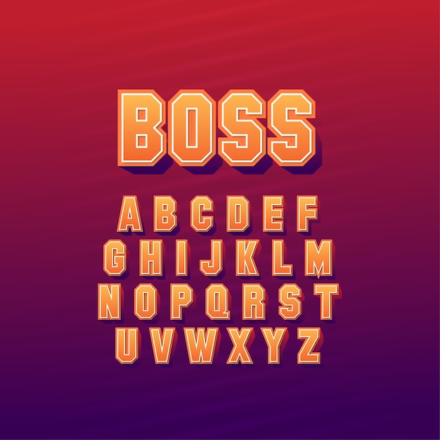 Vector stylish abstract  fonts style set design