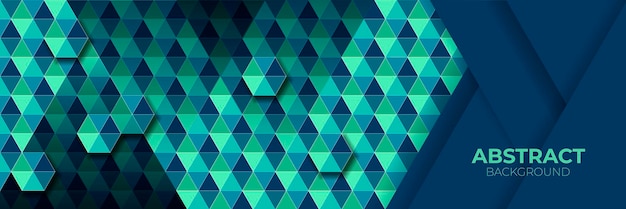 stylish abstract vector background with geometric shapes in turquoise tones nice banner or wallpaper