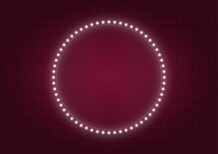 Vector stylish background with neon glow