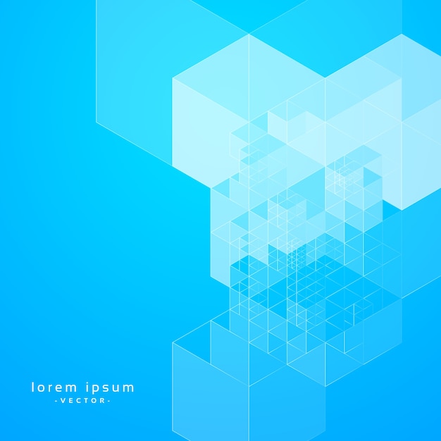 stylish blue abstract geometric background design