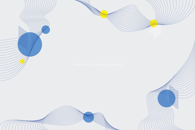 Stylish blue circle lines abstract background design