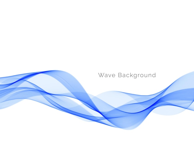 Stylish blue wave design background