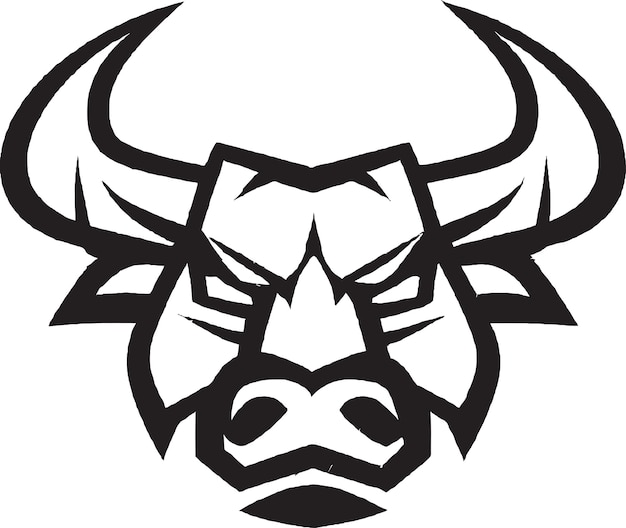 Stylish Bull Head Icon for Fashion Brand