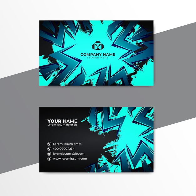 Vector stylish business card design vector creative business card template