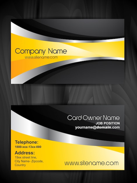 stylish business card template design