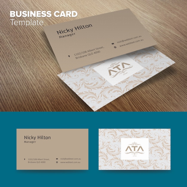 Vector stylish business card template