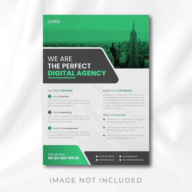 Stylish Business Flyer Template Or Brochure Cover Design