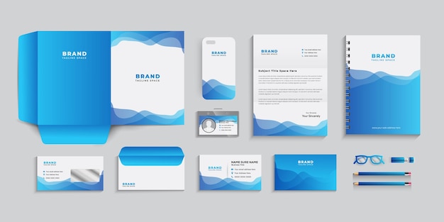 Stylish business stationery items