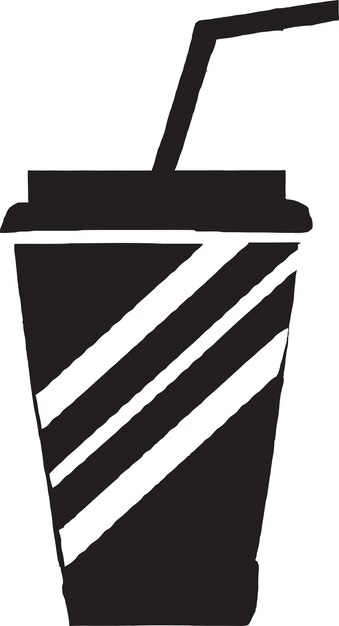 Stylish Coffee Cup Logo for a Cafe