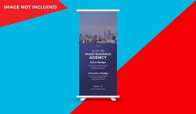 stylish company business roll up banner design