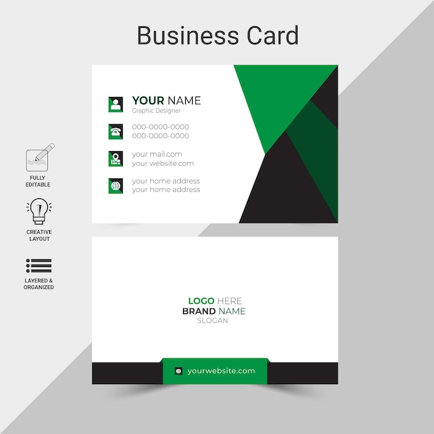 Stylish contemporary design for a business card or visiting card