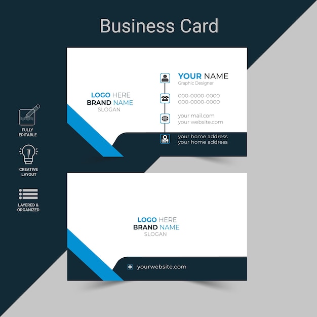 Stylish contemporary design for a business card or visiting card