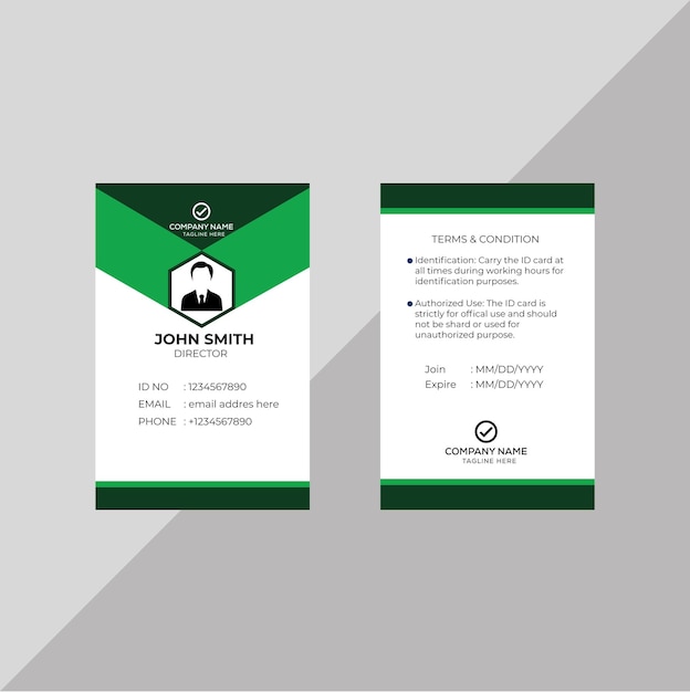 Stylish Corporate Id Card Design