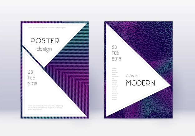 Vector stylish cover design template set