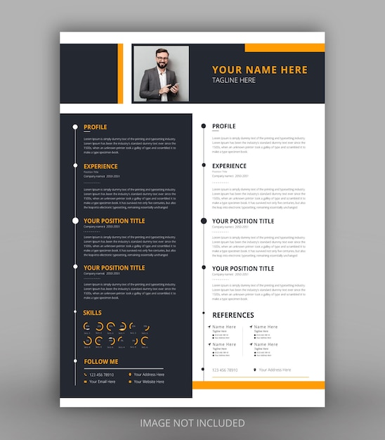 Stylish cv template