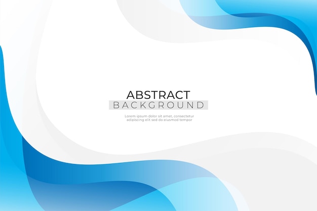 Stylish elegant blue wave design background vector