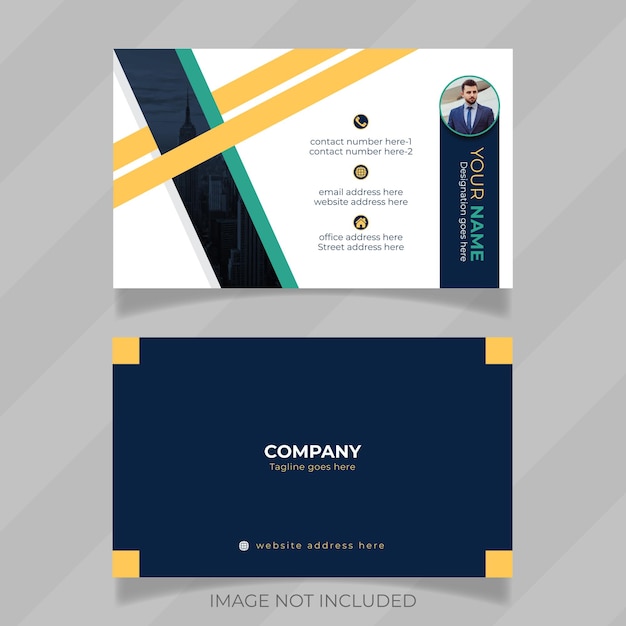 stylish and elegant business card or office stationery design presentation also easy to edit ai file