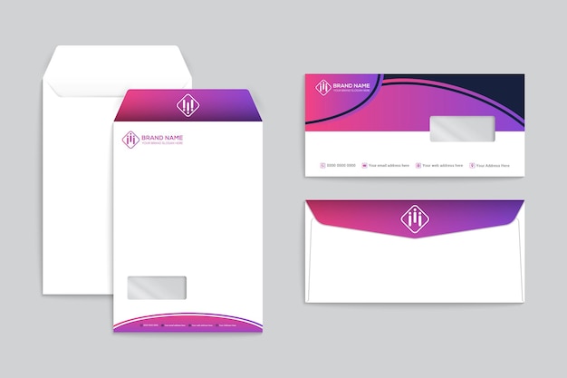 Stylish envelope template