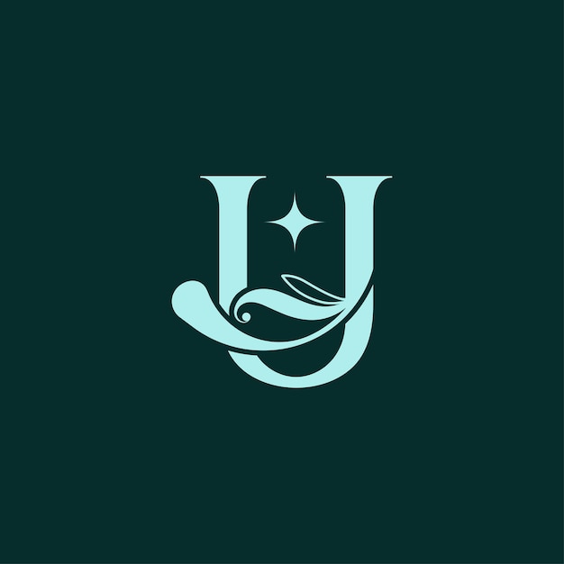 stylish floral beauty logo royal logo u