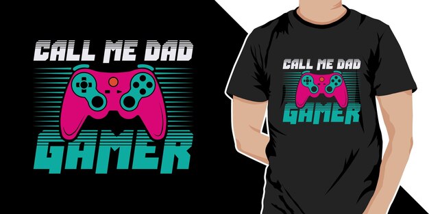 Vector stylish gaming t-shirt en kleding trendy typografie t-shirt design voor gameliefhebbers