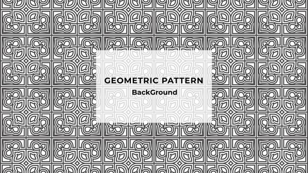 スタイリッシュな幾何学的形状のライン パターン背景
