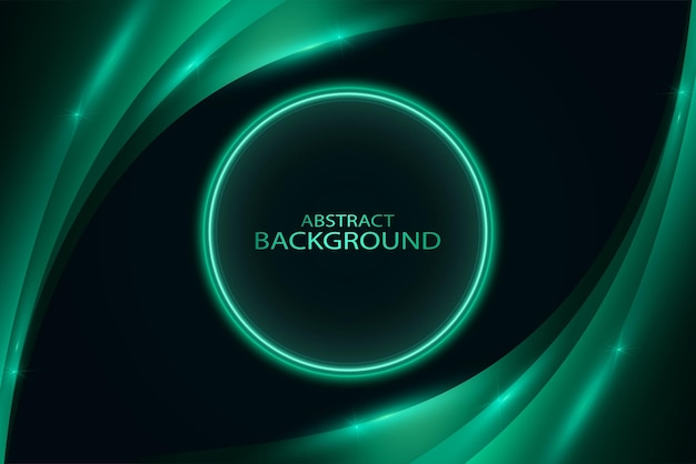 Stylish gradient green abstract background vector file