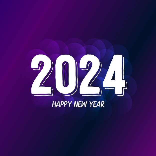 Stylish happy new year 2024 background