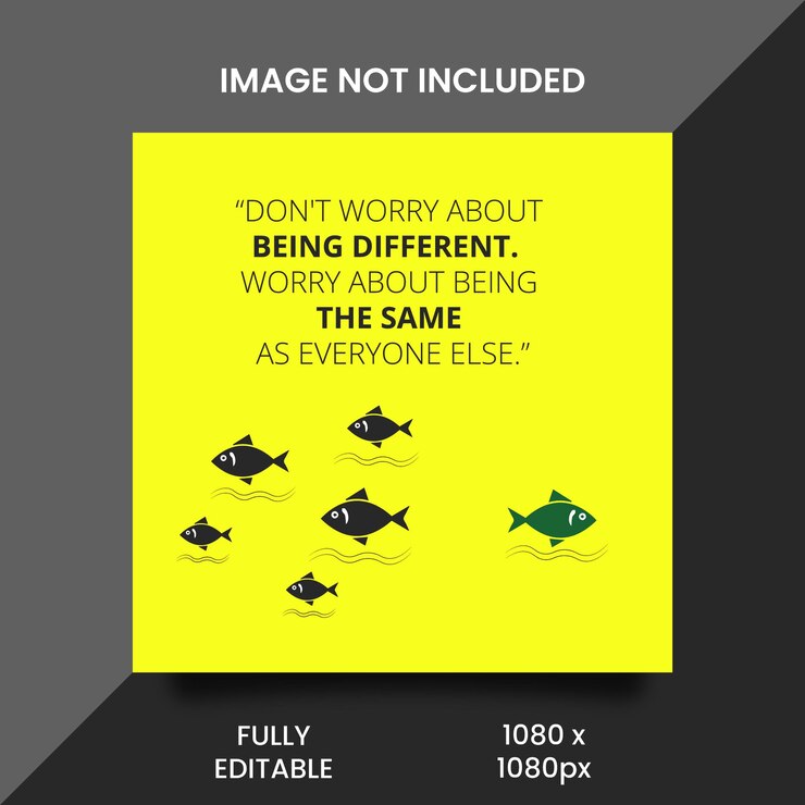 Vector stylish infographic inspirational positive quote design