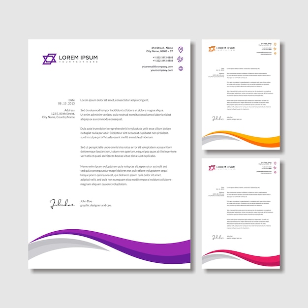 Stylish Letterhead Template