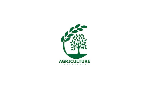 Stylish logo reflecting the essence of rural living with a serene countryside backdrop