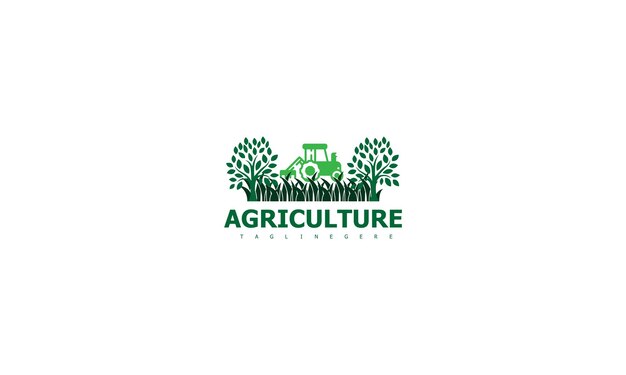 Stylish logo reflecting the essence of rural living with a serene countryside backdrop