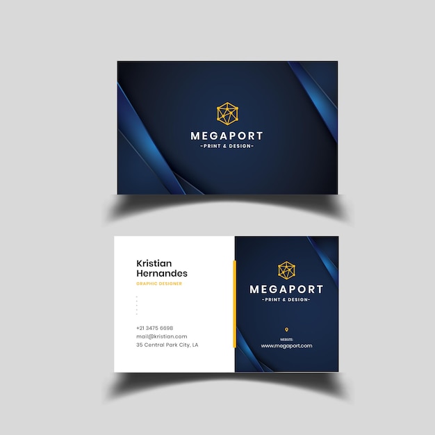 Stylish Modern graphic bussines visiting card Template