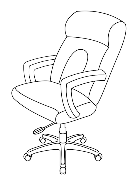 Stylish modern office chair assorted set of office chairs Vector minimal office chairs