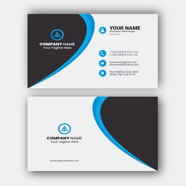 Stylish modern professional business card