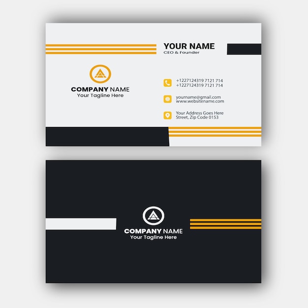 Stylish modern professional business card