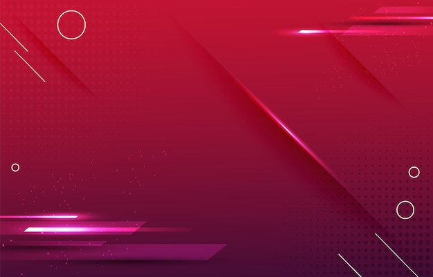 Vector stylish and modern red and technological color design background