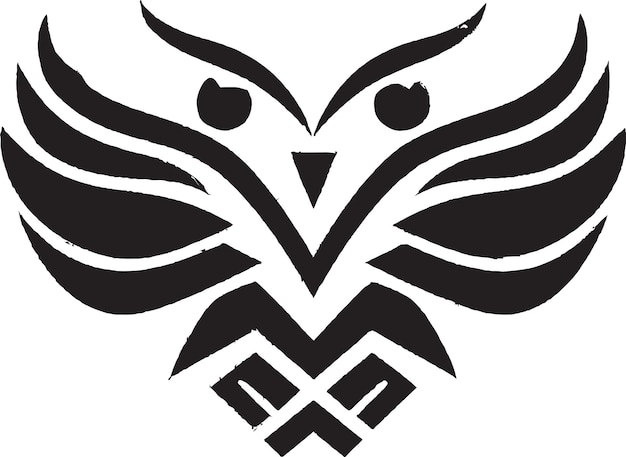 Stylish owl logo for fashion brand
