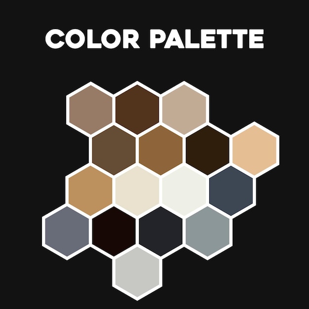 Stylish palette of color combinations 2023. Vector illustration