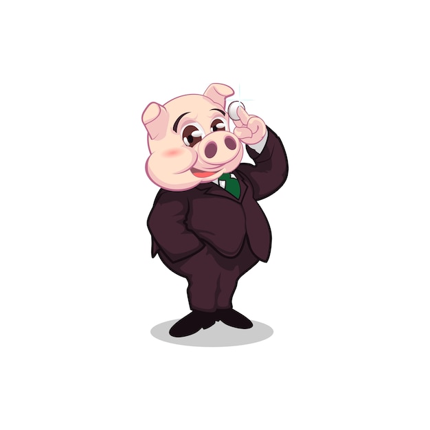 Stylish pig