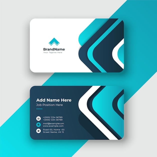 Vector stylish professional business card template