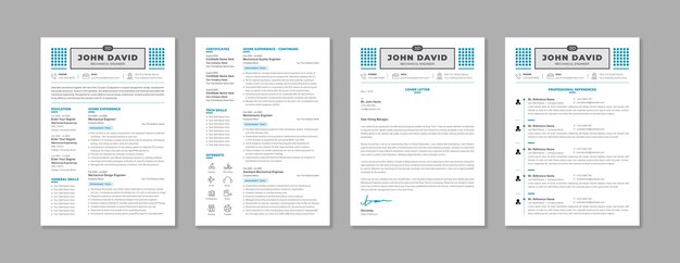 stylish resume and cv templates