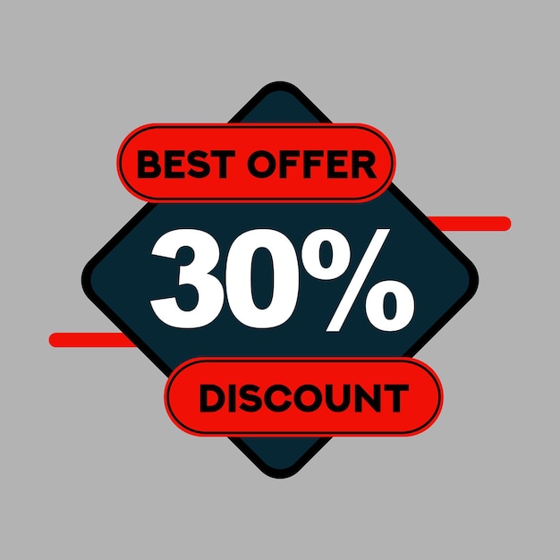 Stylish sale and offer vector badges template