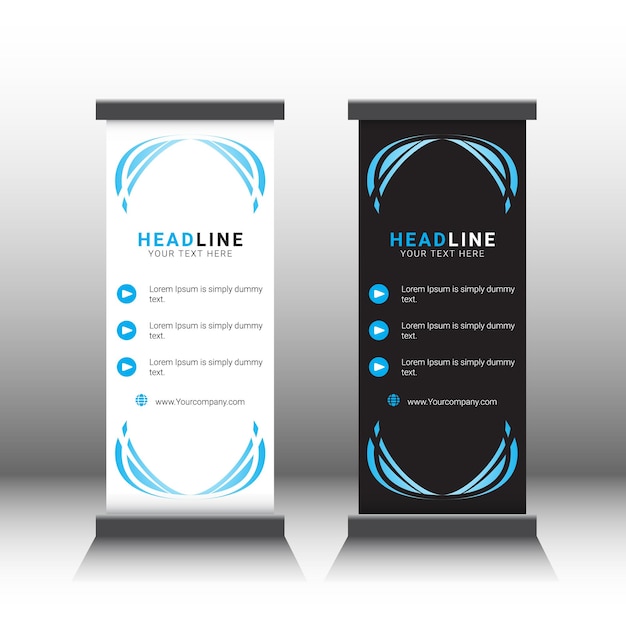 Stylish standee banner design