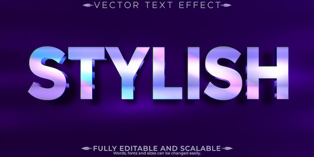 Stylish text effect editable modern and poster text style