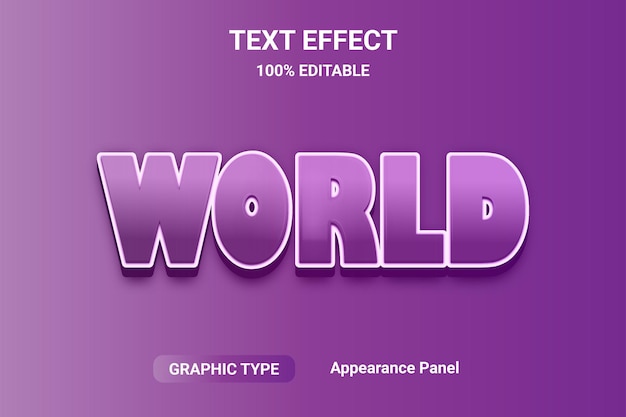 stylish Text effect word and font can be changed