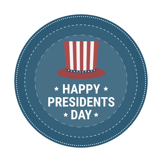 Vector stylish text for happy presidents day.