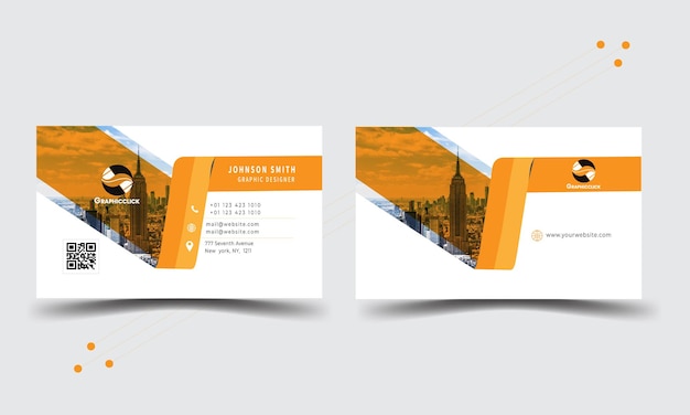 Vector stylish and unique business card design