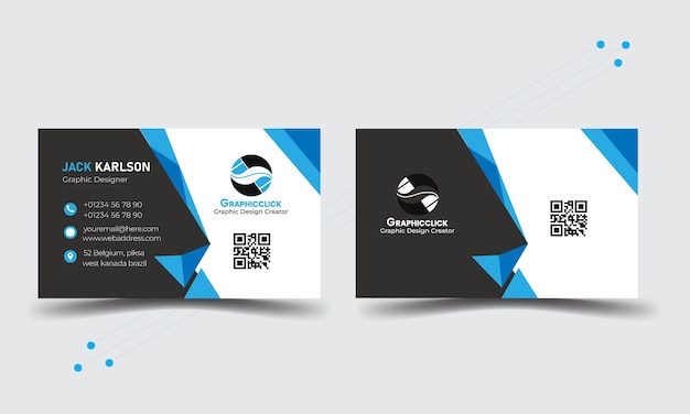 Vector stylish and unique business card design