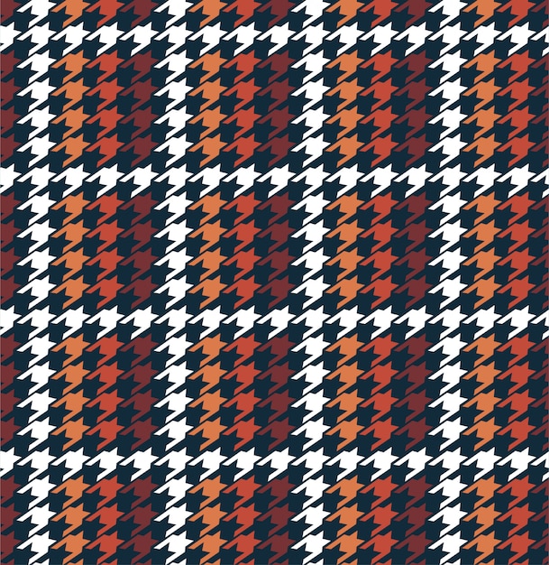 Stylish winter grid houndstooth in checkered form seamless pattern in vector, design for fashion, fabric, wallpaper, warpping and all graphic type